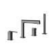 Фото Смеситель для ванны Gessi Ingranaggio 63537#707 черный