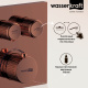 Фото Душевой комплект WasserKRAFT Asphe A7748.338.329.290.292.291 Thermo с термостатом розовое золото