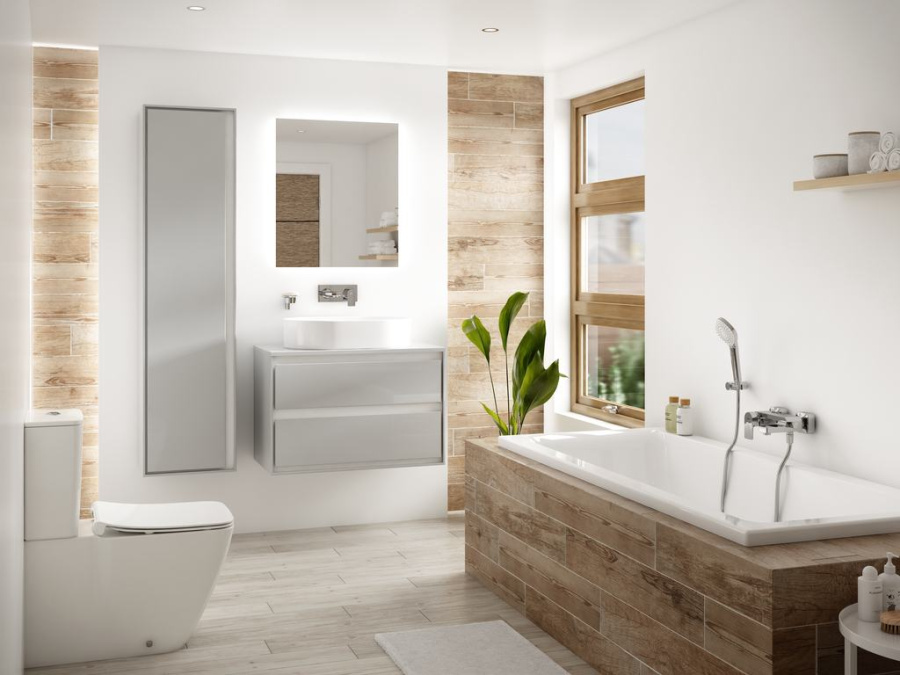 Фото Шкаф-пенал Ideal Standard Connect Air E0832B2 белый