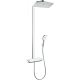 Фото Душевая стойка с термостатом hansgrohe Raindance E Showerpipe 360 1jet EcoSmart 27286400 белый/хром