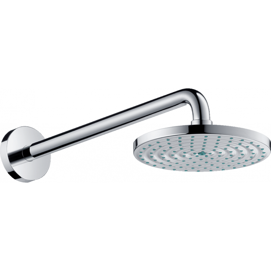 Фото Верхний душ hansgrohe Raindance S 180 Air 1jet 27468000 держатель 390 мм, хром