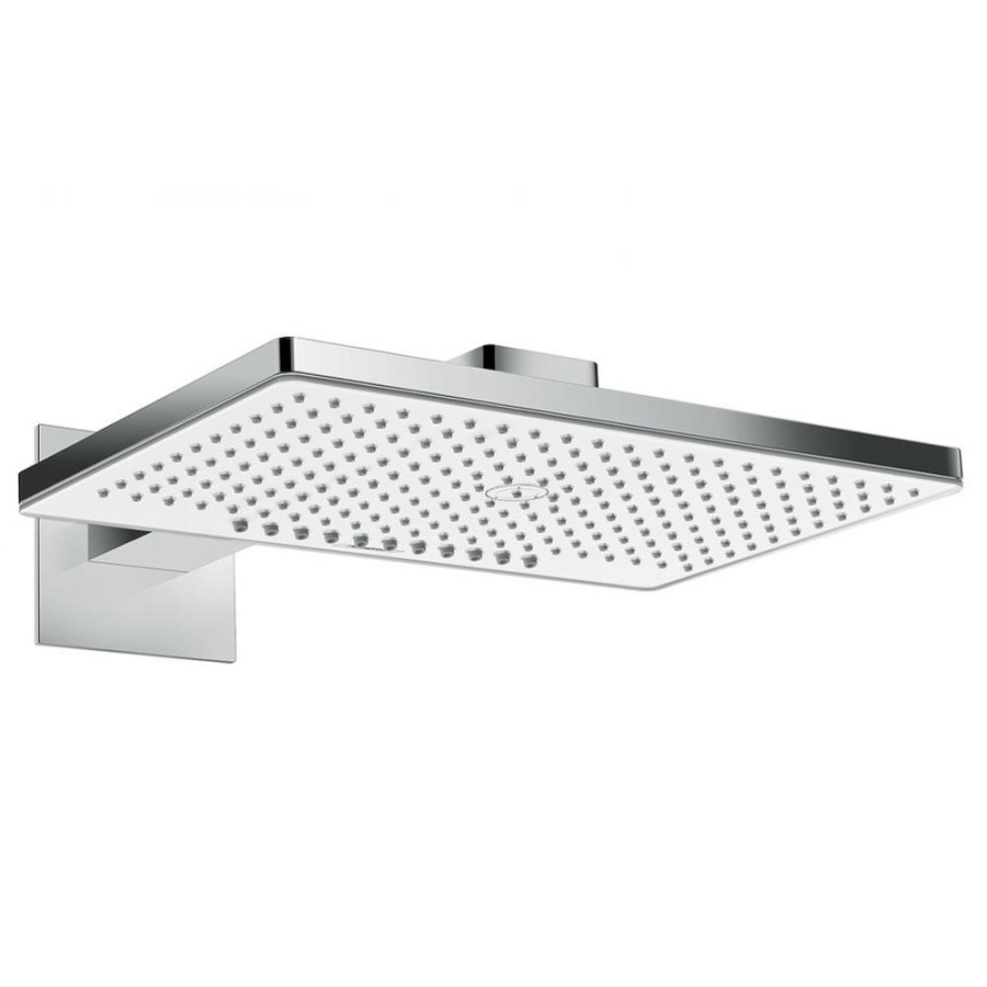 Фото Верхний душ встраиваемый hansgrohe Rainmaker Select 460 2jet EcoSmart 24015400 белый/хром