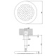 Фото Верхний душ Gessi Goccia 33766#279 белый матовый