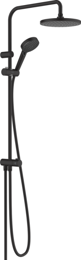 Фото Душевая система hansgrohe Vernis Blend Showerpipe 200 1jet Reno 26099670, EcoSmart, матовый черный
