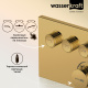 Фото Душевой комплект WasserKRAFT Sauer A7158.183.261.280.197.281.187 Thermo с термостатом глянцевое золото