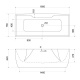 Фото Акриловая ванна BelBagno 180x76 BB110-180-76