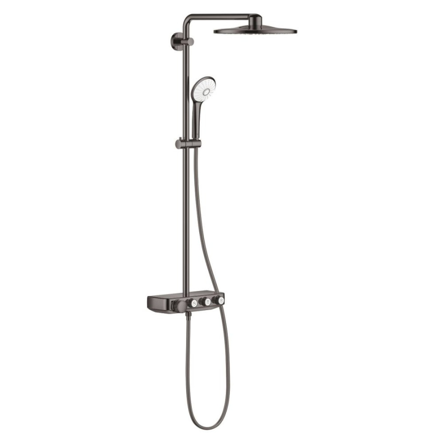 Фото Душевая стойка Grohe Euphoria SmartControl 310 Duo 26507A00 темный графит глянец