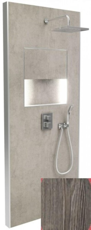Фото Душевая система Jacob Delafon Ecrin E803021-D34 темный дуб/хром