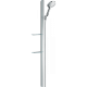 Фото Душевой набор hansgrohe Raindance Select S 120 3jet 27646000 со штангой 150 см и мыльницей, хром