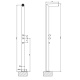 Фото Душевая стойка Gessi Outdoor 63203#299 черный матовый