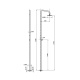 Фото Душевая стойка Cisal Shower XI005130D1 сталь
