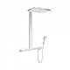 Фото Душевая стойка с термостатом hansgrohe Showerpipe 460 2jet EcoSmart 27109400 9 л/мин белый хром
