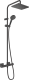 Фото Душевая система c термостатом hansgrohe Vernis Shape Showerpipe 230 1jet 26097670, EcoSmart, матовый черный