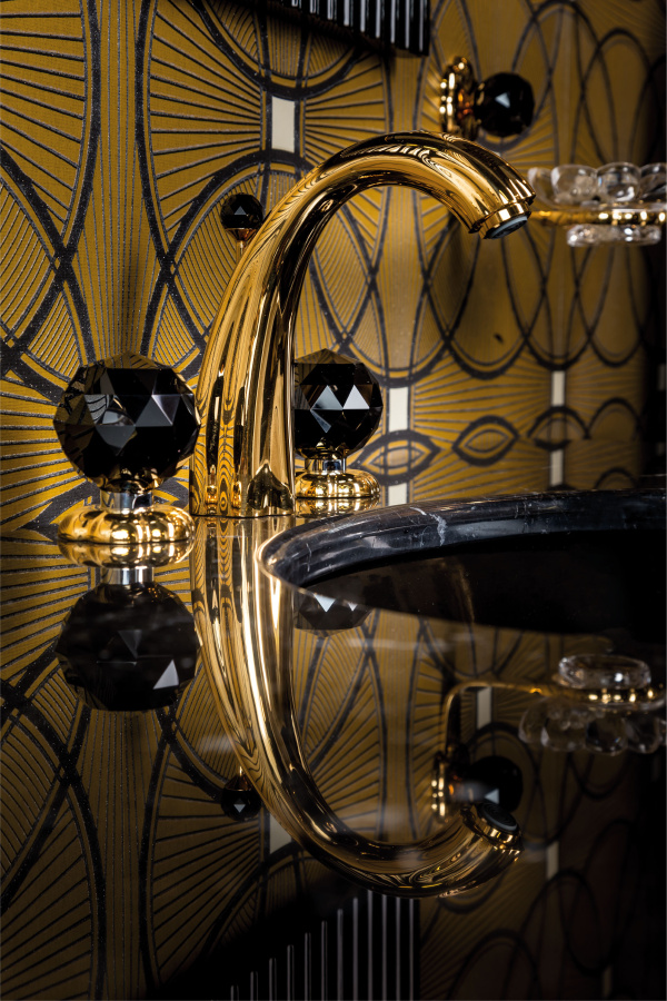 Фото Смеситель для раковины JORGER FLORALE CRYSTAL 600.30.300.000.11