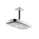 Фото Верхний душ hansgrohe Raindance Select E 300 2jet EcoSmart 26608400 9 л/мин с потолочным подсоединением белый/хром