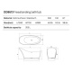 Фото Отдельностоящая ванна Dea Design Elegant 169x75x88 pomegranate DD8613 1690 R5