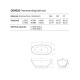 Фото Отдельностоящая ванна Dea Design Elegant 179x88x64 DD8620 1790 R4 smoky black