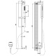 Фото Душевая штанга Gessi Goccia 33642#080 золото