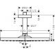 Фото Верхний душ hansgrohe Raindance E 300 1jet 26250670 с потолочным подсоединением