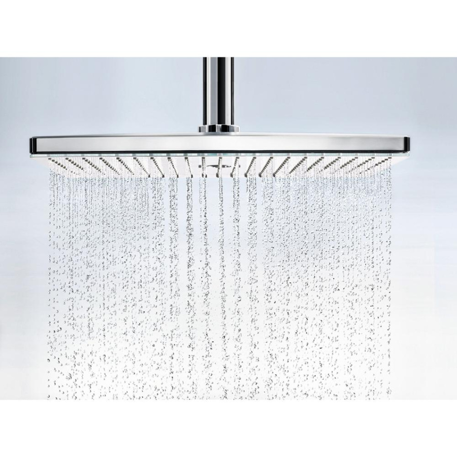 Фото Верхний душ встраиваемый hansgrohe Rainmaker Select 460 2jet EcoSmart 24014400 белый/хром