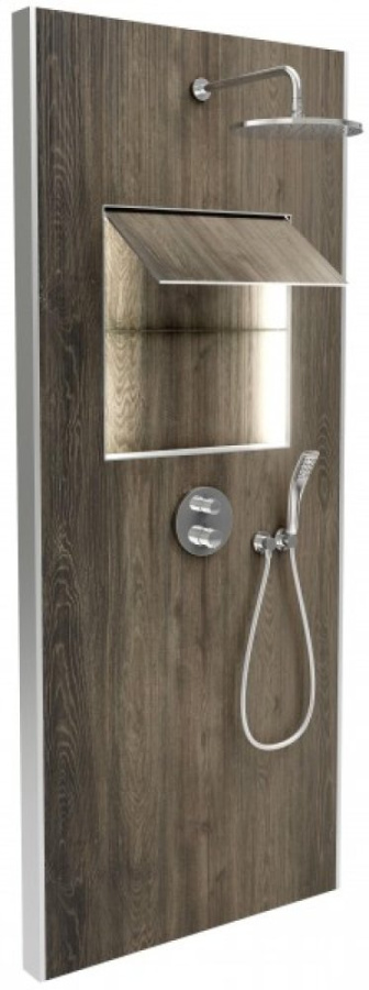 Фото Душевая система Jacob Delafon Ecrin E803031-D34 хром/темный дуб