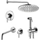 Фото Комплект смесителей Paffoni Light KITZLIG011CR006, с гигиеническим душем