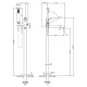 Фото Смеситель для ванны Gessi Rettangolo K 53129#707 черный