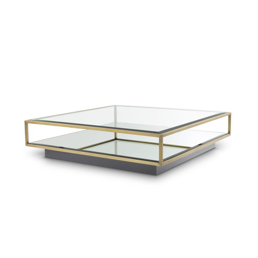 Фото Журнальный столик Tortona L (латунь)
