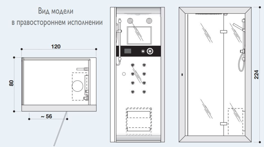 Фото Душевая кабина Jacuzzi Frame 9448-256A