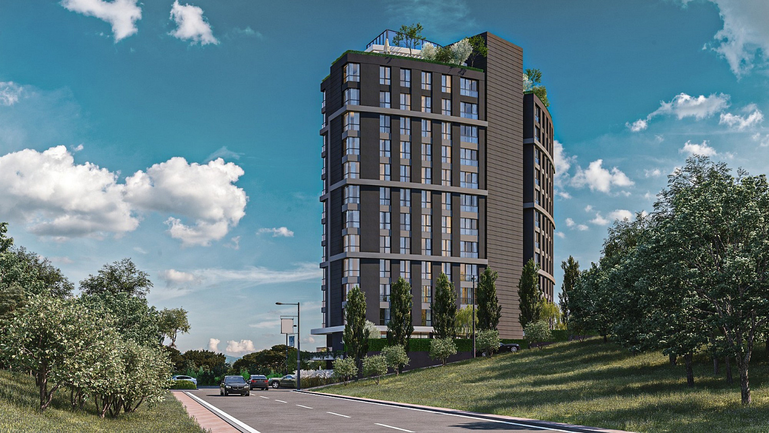 Современный жилой комплекс в деловом центре