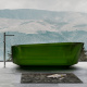 Фото Прозрачная ванна Abber Kristall 170x80 AT9706Emerald изумруд