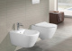 Фото Подвесной унитаз Villeroy&Boch Subway 2.0 PLUS 5614R2R1 (5614R0R1+9M78S101) с сиденьем