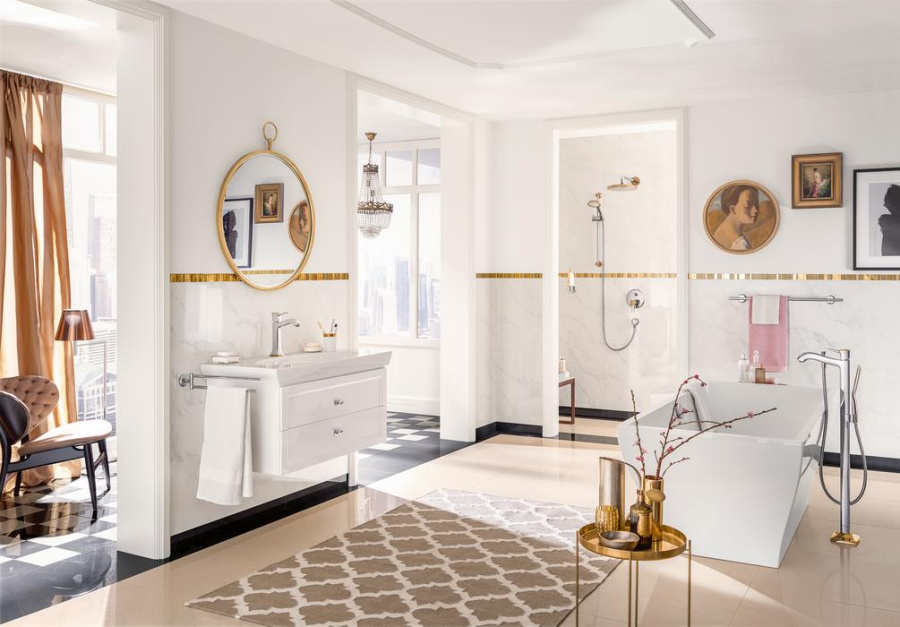 Фото Смеситель для ванны hansgrohe METROPOL CLASSIC 31445090