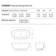Фото Отдельностоящая ванна Dea Design Nature 165х80х58 DD8628 1650 R4 smoky black