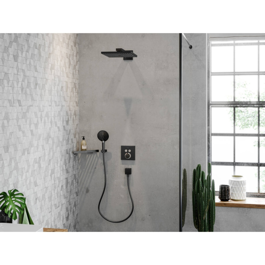 Фото Термостатический смеситель hansgrohe ShowerSelect 15763340 шлифованный черный хром