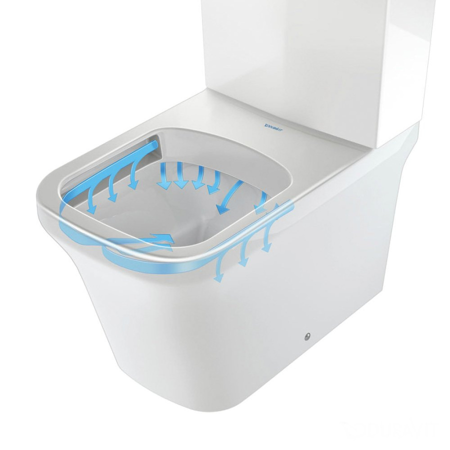Фото Чаша напольного унитаза Duravit P3 Comforts 2167090000 безободковый