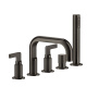 Фото Смеситель для ванны Gessi Inciso 58040#299 черный матовый
