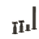 Фото Смеситель для ванны Gessi Inciso 58143#299 черный матовый
