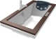 Фото Акриловая ванна Jacuzzi Aura UNO 180x90 9F43-344A