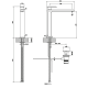 Фото Смеситель для раковины Gessi Eleganza 46003#080 золото