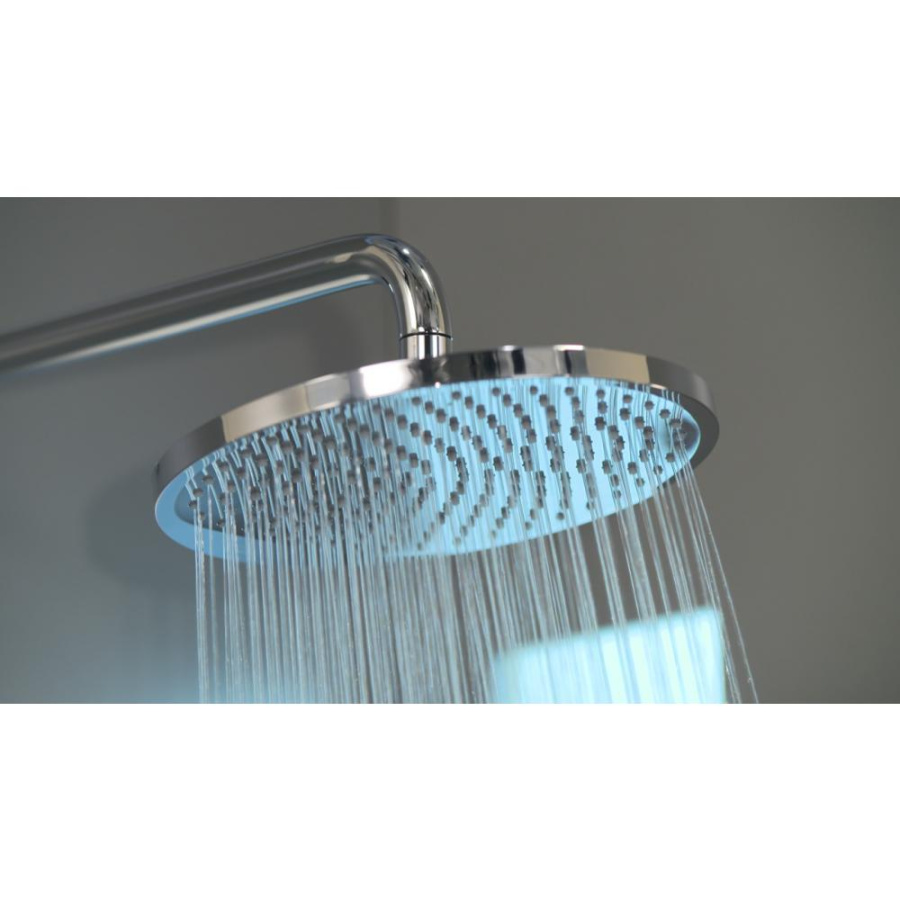 Фото Душевая стойка hansgrohe Crometta S 240 1jet Showerpipe EcoSmart 27268000 с термостатом