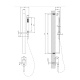 Фото Душевая стойка Gessi Rettangolo 20142#299 черный матовый