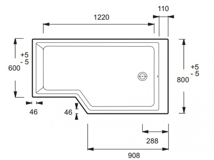 Фото Акриловая ванна Jacob Delafon Bain Douche NEO 150x80 E6D119R-00