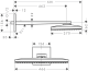 Фото Верхний душ с держателем hansgrohe Rainmaker 24003400