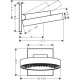Фото Верхний душ hansgrohe Rainfinity 250 1jet 26226700 с настенным разъемом