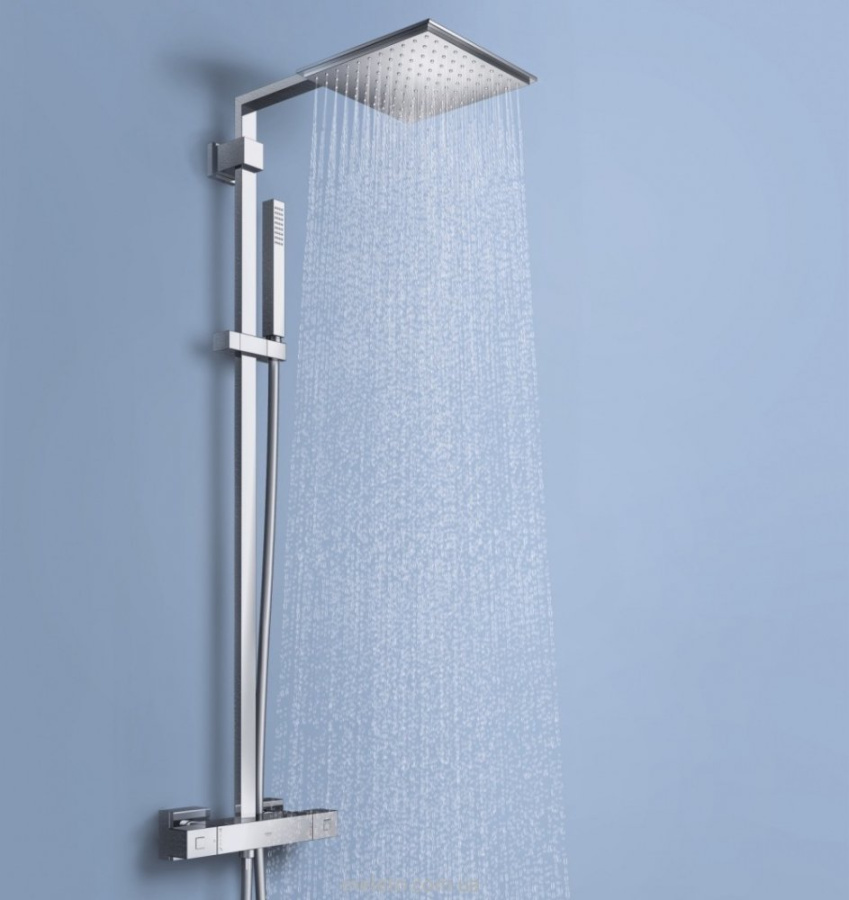 Фото Душевая система с термостатом для душа Grohe Euphoria Cube 27932000