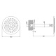 Фото Верхний душ Gessi Goccia 33762#279 белый матовый