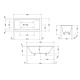 Фото Композитная ванна Duravit DuraSquare 180х80 700426000000000, с ножками