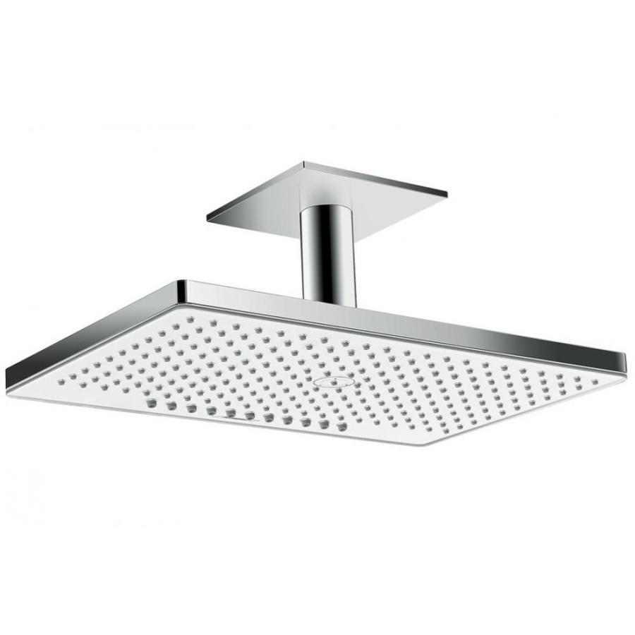 Фото Верхний душ встраиваемый hansgrohe Rainmaker Select 460 2jet EcoSmart 24014400 белый/хром