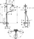 Фото Душевая стойка hansgrohe Croma Select E 180 2jet Showerpipe 27258400